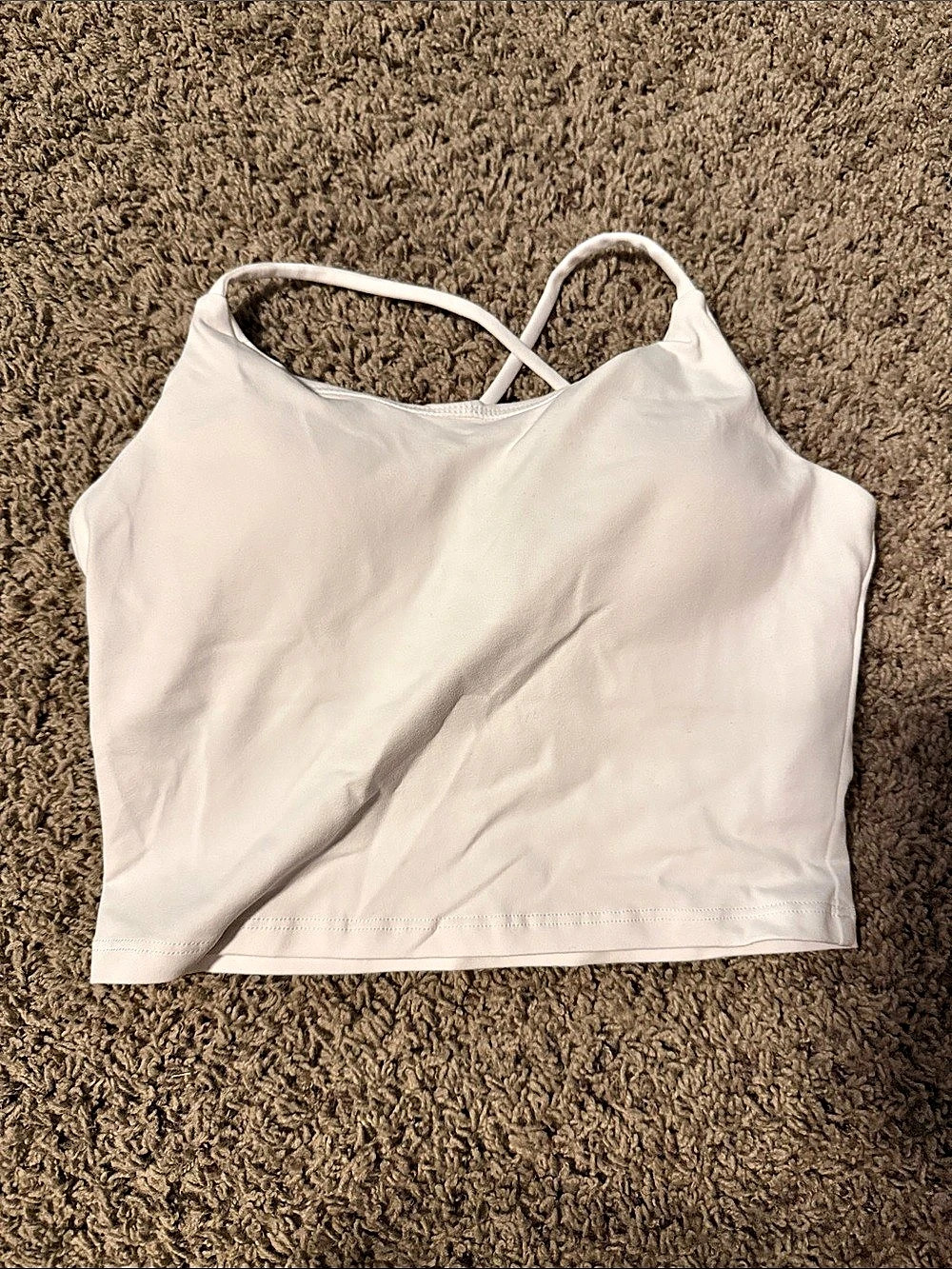 Lash Next Door Cross-Strap Tank Top White